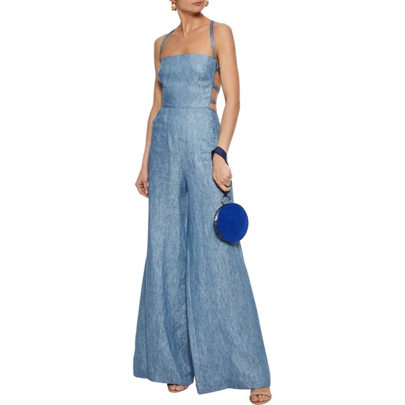 Milly Chambray Jumpsuit - Picture 2 of 7